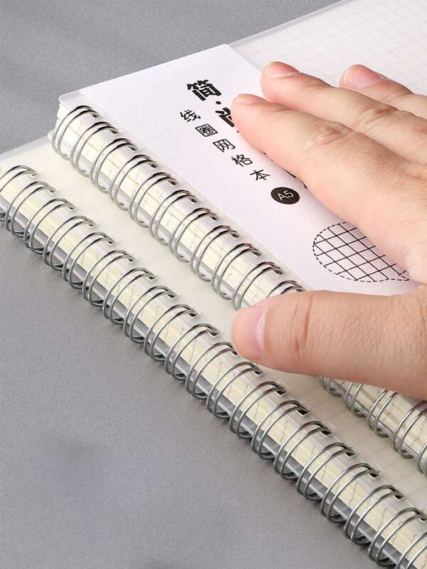 1pc Spiral Grid Notebook SHEIN UK