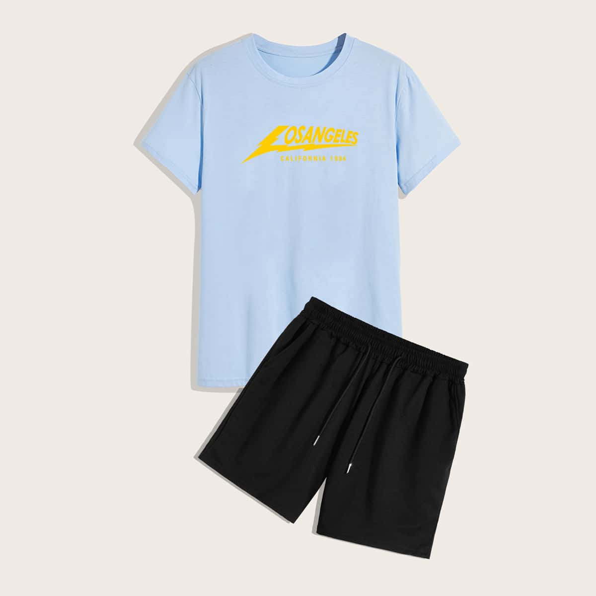 

Guys Letter Graphic Tee & Shorts, Multicolor