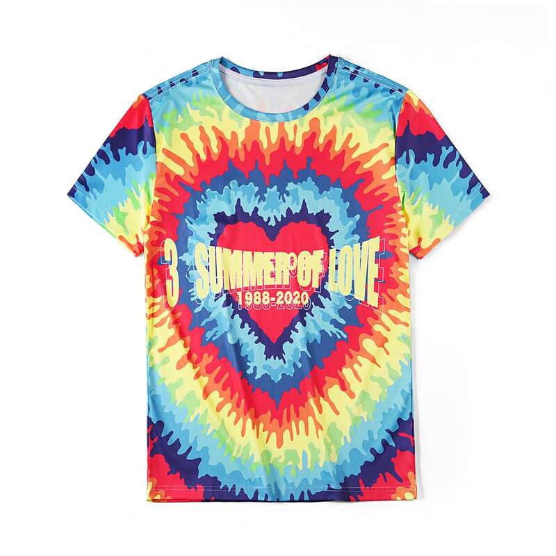 

Guys Letter Tie Dye Tee, Multicolor