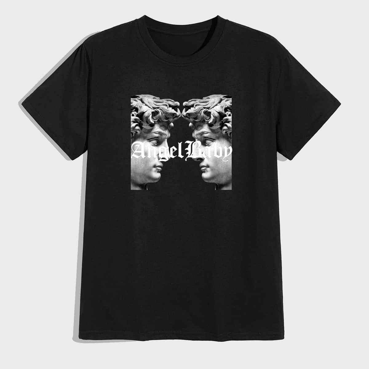 

Guys Figure Graphic Tee, Black