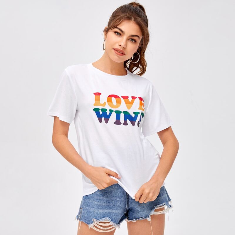 

Slogan Graphic Tee, White