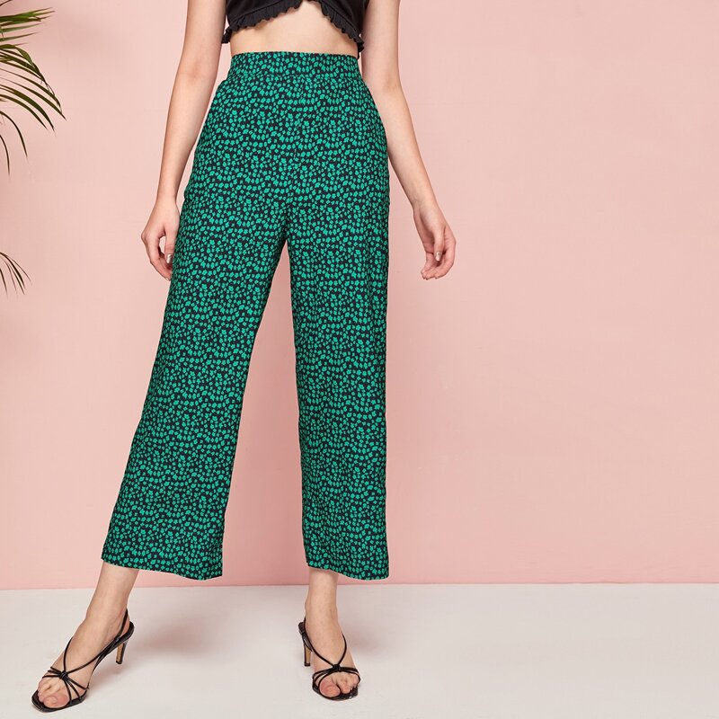 

Ditsy Floral Straight Leg Pants, Multicolor