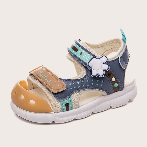 

Toddler Boys Colorblock Velcro Strap Sandals, Blue