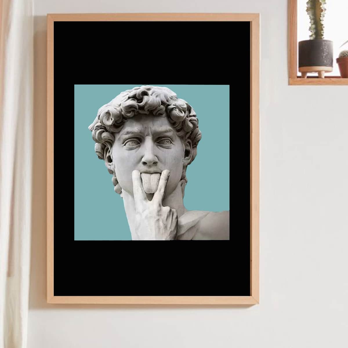 

Statue Print Wall Painting Without Frame, Multicolor