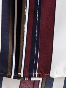 Manfinity Homme Áo sơ mi Nam Nút phía trước Sọc Nhiều màu Sẵn sàng - Nhiều màu - Xem 6