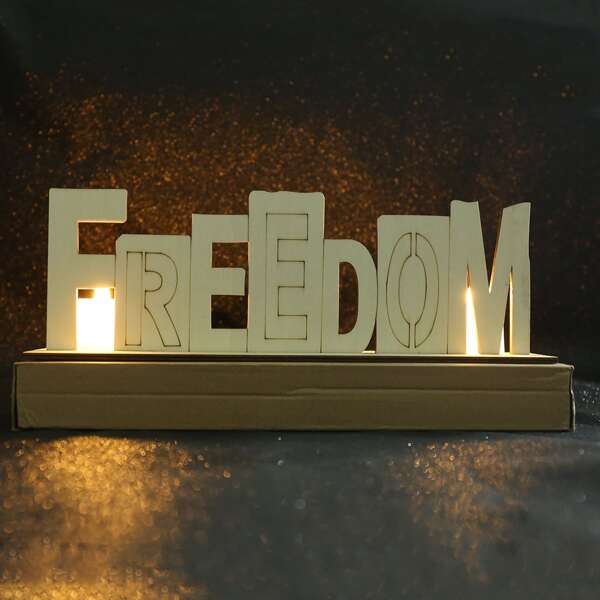 

1pc Letter Night Light, Yellow