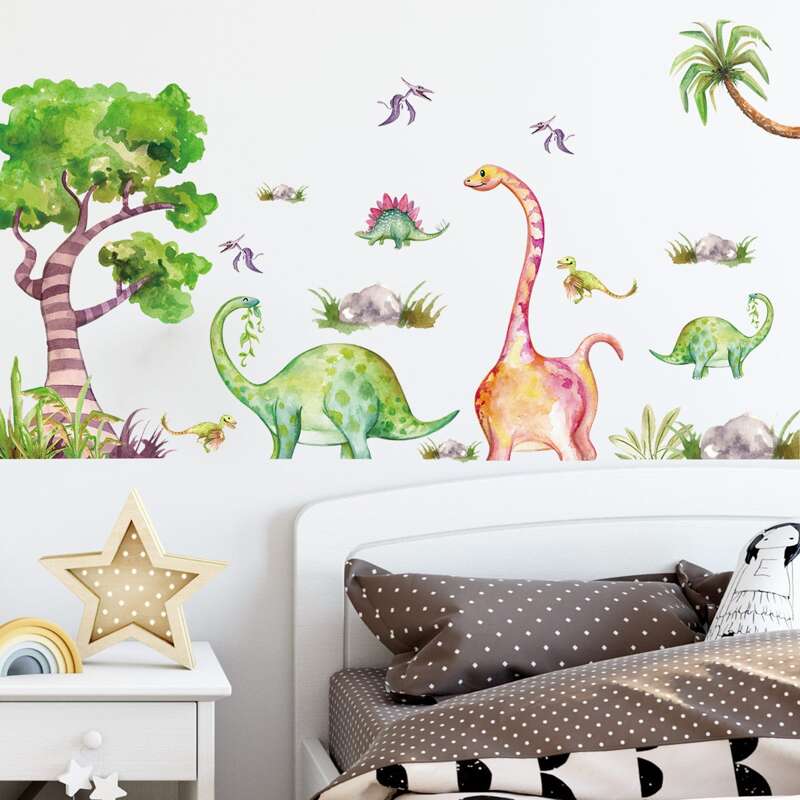 

Dinosaur Print Wall Sticker, Multicolor