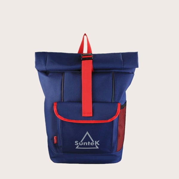 

Men Pocket Front Backpack, Blue