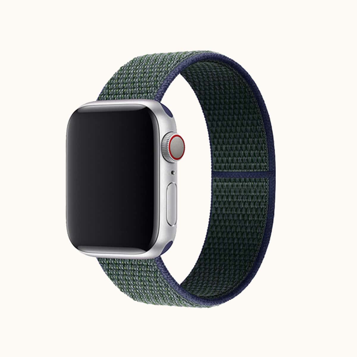 

1pc Nylon Sports iWatch Band, Dark green