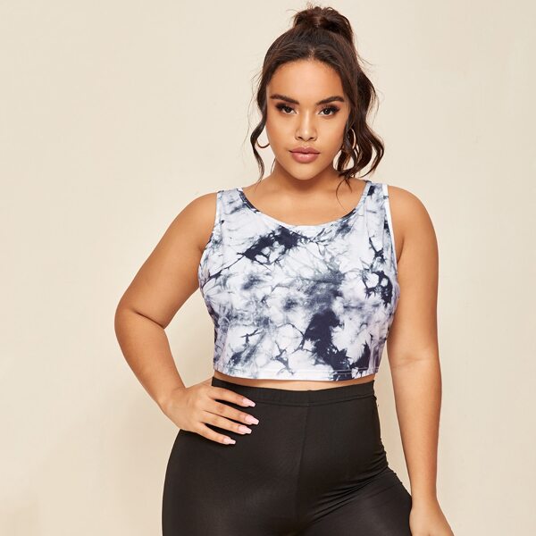 

Plus Tie Dye Tank Top, Multicolor