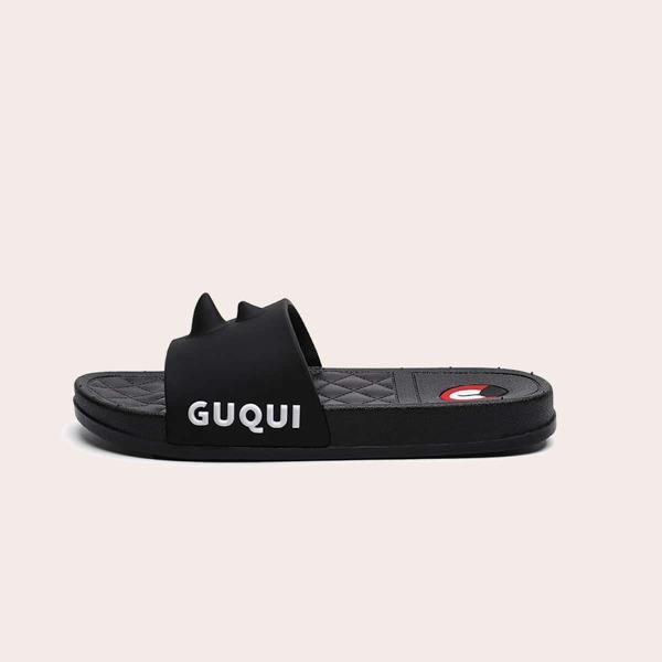 

Kids Letter Graphic Slides, Black