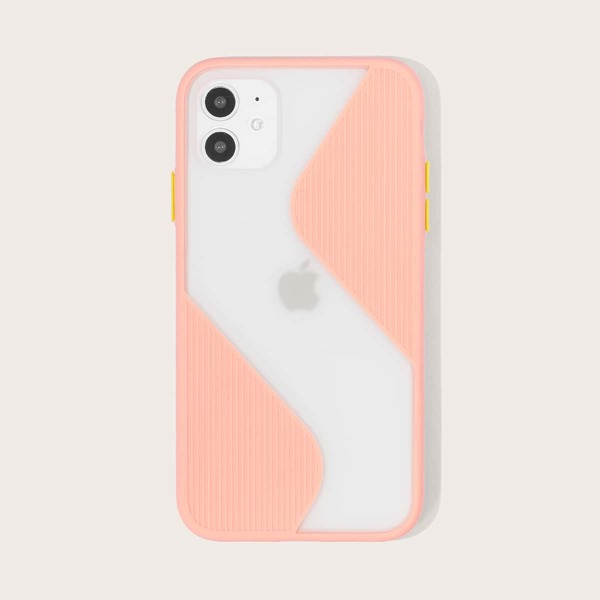 

1шт чехол для iPhone, Розовые прозрачный