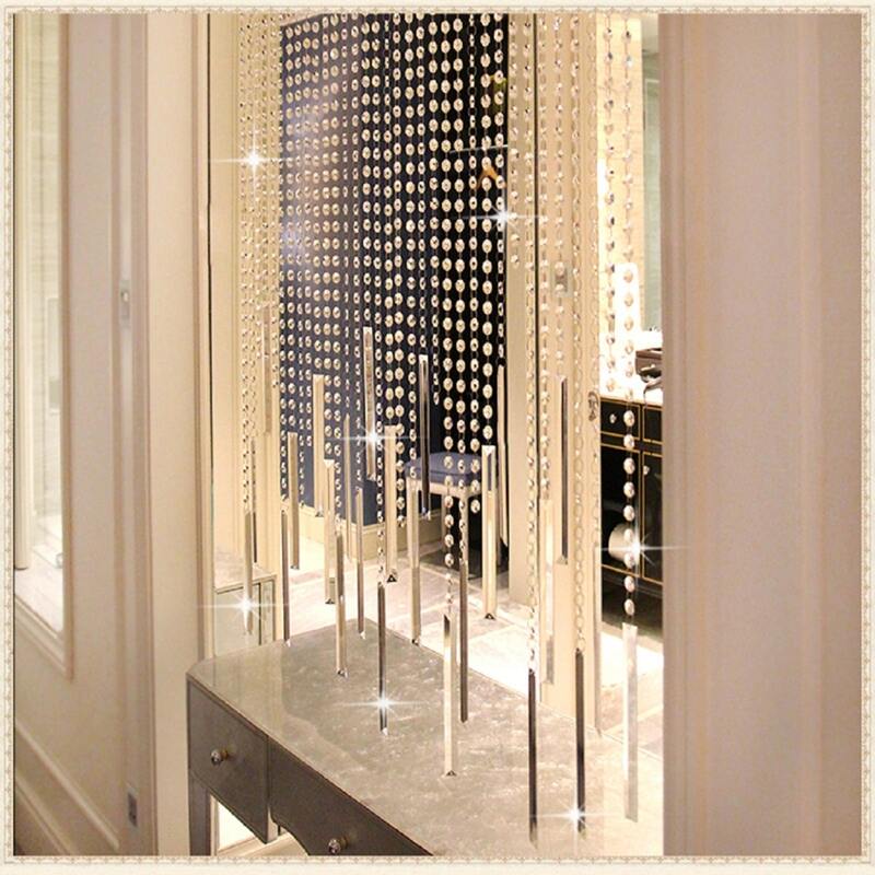 

1pc Bead Decorative Curtain, Clear