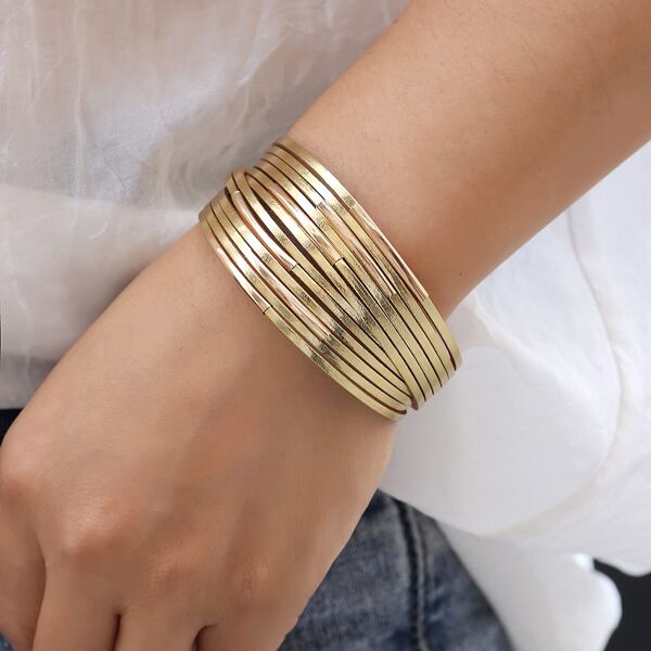 

Metal Layered Bracelet, Gold