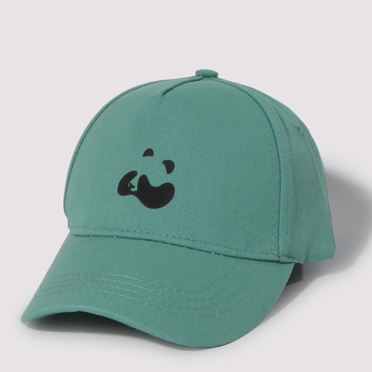 

Guys Panda Pattern Baseball Cap, Green
