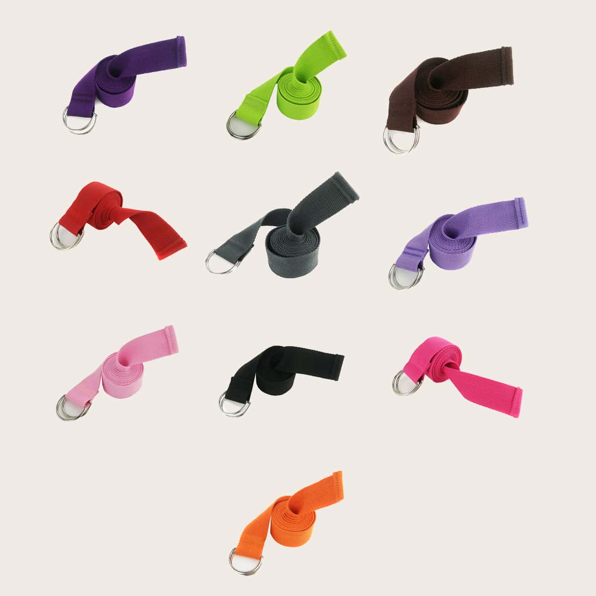 

1pc D-ring Detail Random Yoga Pull Band, Multicolor