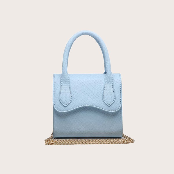 

Mini Top Handle Satchel Bag, Blue