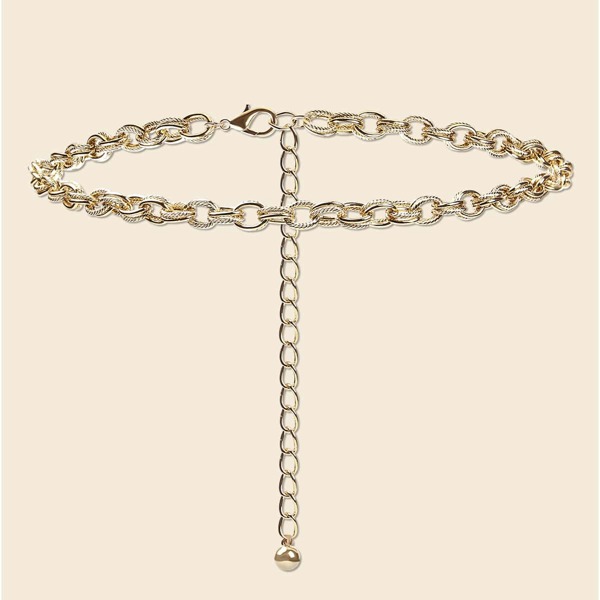 

Round Ball Chain Belt, Gold