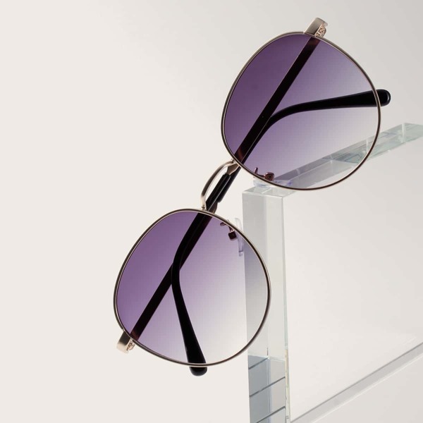 

Metal Frame Sunglasses, Purple