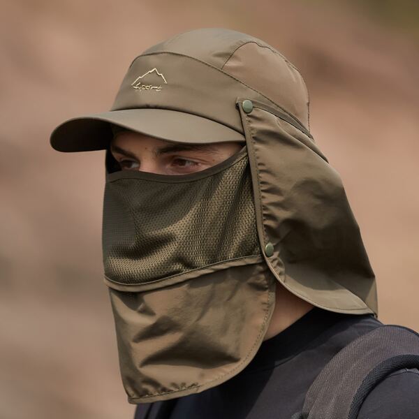 

Men Face Covering Hat, Army green