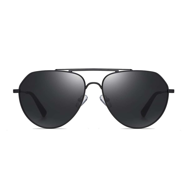 

Men Top Bar Polarized Sunglasses, Black