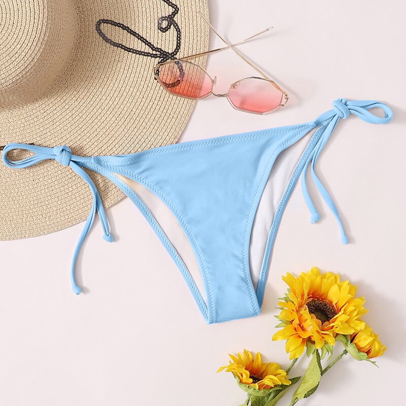 

Tie Side Bikini Panty, Pastel baby blue