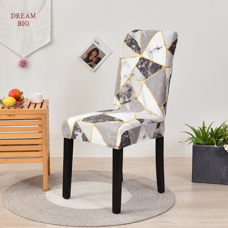 

Geometric Pattern Chair Cover, Multicolor