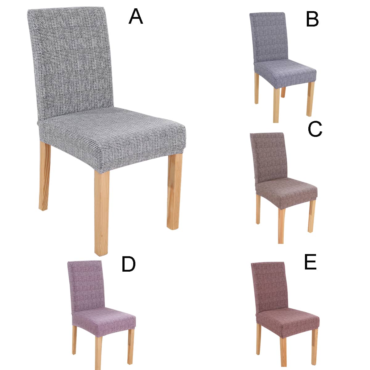 

1pc Solid Chair Cover, Multicolor
