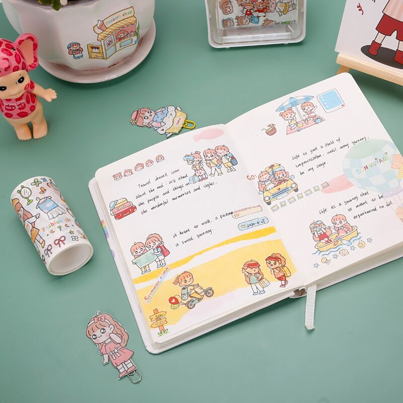 

1pc Cartoon Graphic DIY Tape, Multicolor