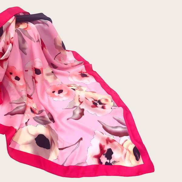 

Flower Pattern Bandana, Pink