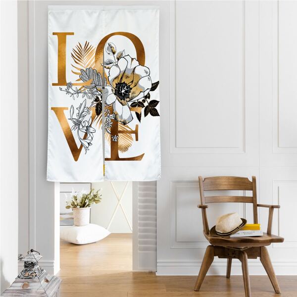 

Letter Graphic Door Curtain, Multicolor
