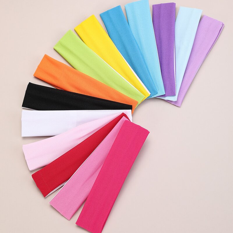 

14pcs Solid Headband, Multicolor