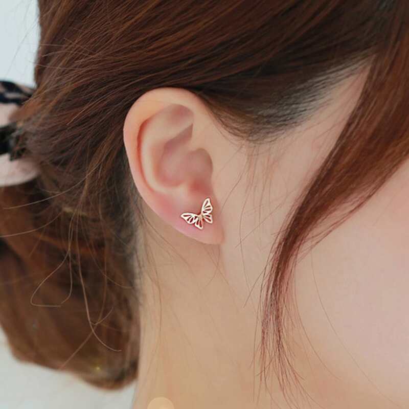 

Butterfly Stud Earrings, Gold