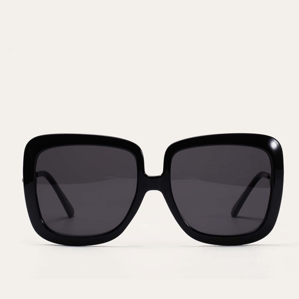 

Square Frame Sunglasses, Black