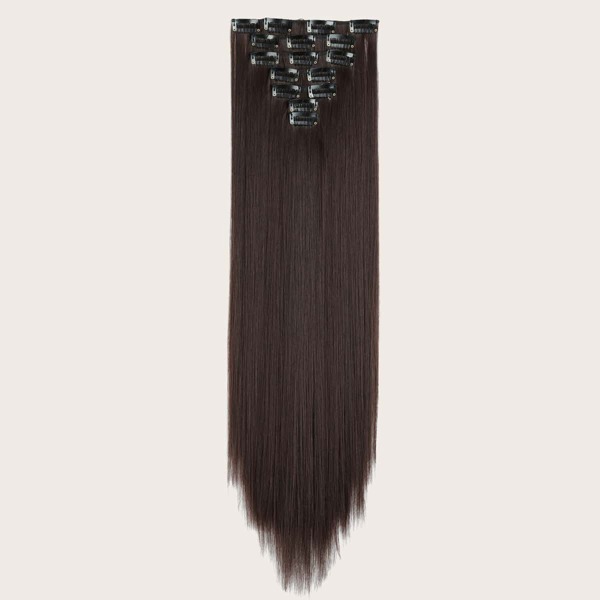 

Clip In Straight Hair Extension 16pcs, Brown