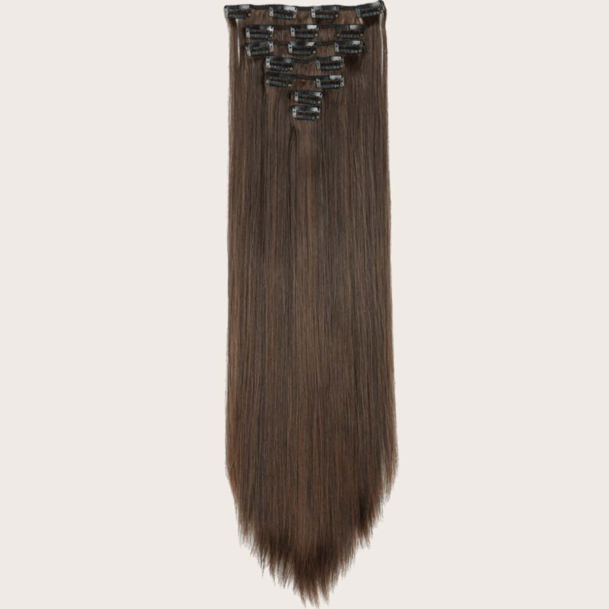 

Clip In Straight Hair Extension 16pcs, Brown
