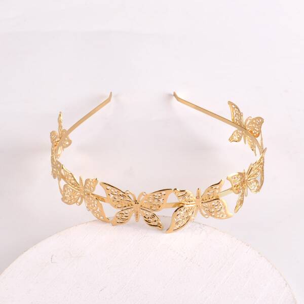 

Butterfly Decor Hair Hoop, Gold
