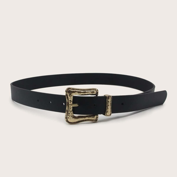 

Metal Buckle Belt, Black
