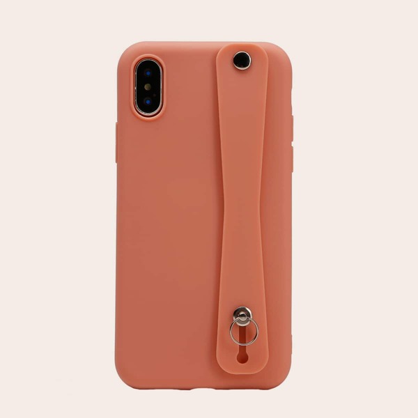 

1шт однотонный чехол для iPhone, Оранжевый