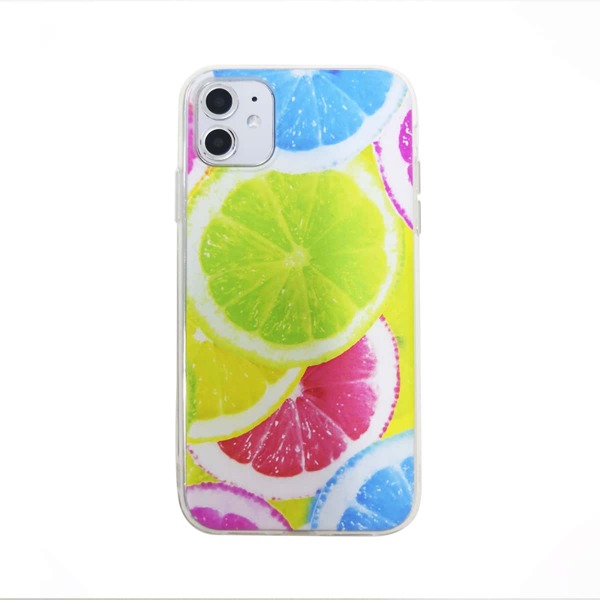 

1pc Lemon Print iPhone Case, Multicolor