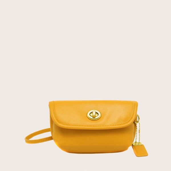

Minimalist Flap Belt Bag, Yellow