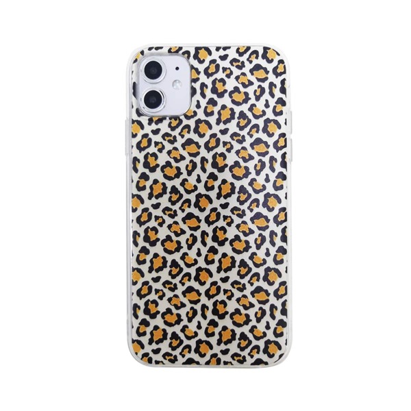 

1pc Leopard iPhone Case, Yellow