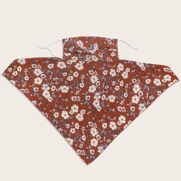 

Flower Pattern Sun Protection For The Face, Multicolor
