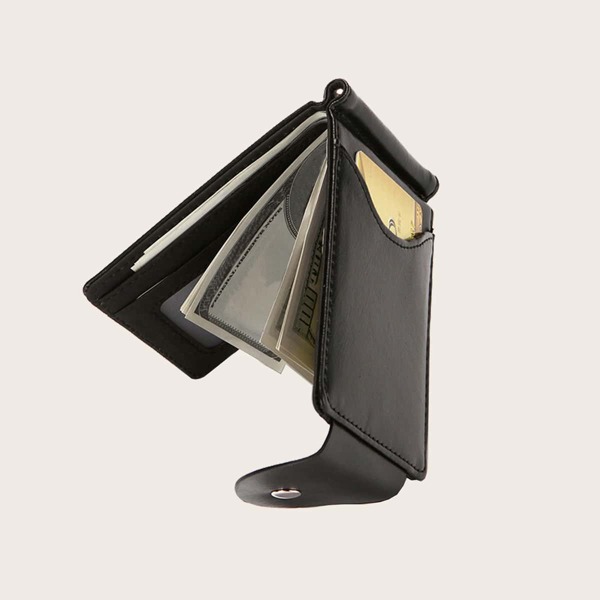 

Men Minimalist Purse With Card Holder, Black
