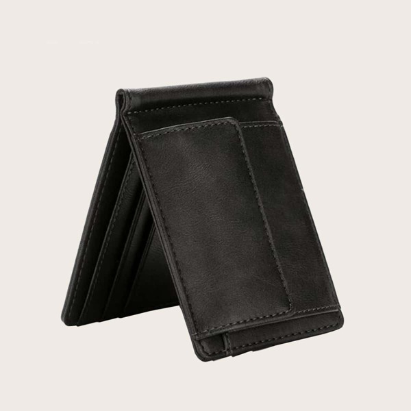 

Men Minimalist Purse With Card Holder, Black