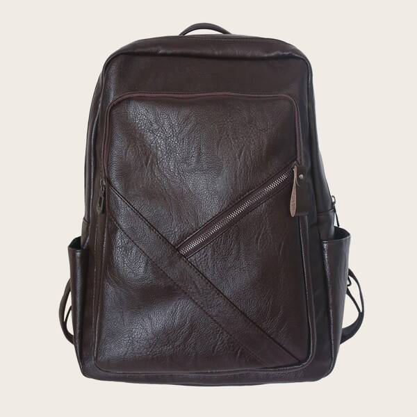 

Men Minimalist Large Capacity Backpack, Brown