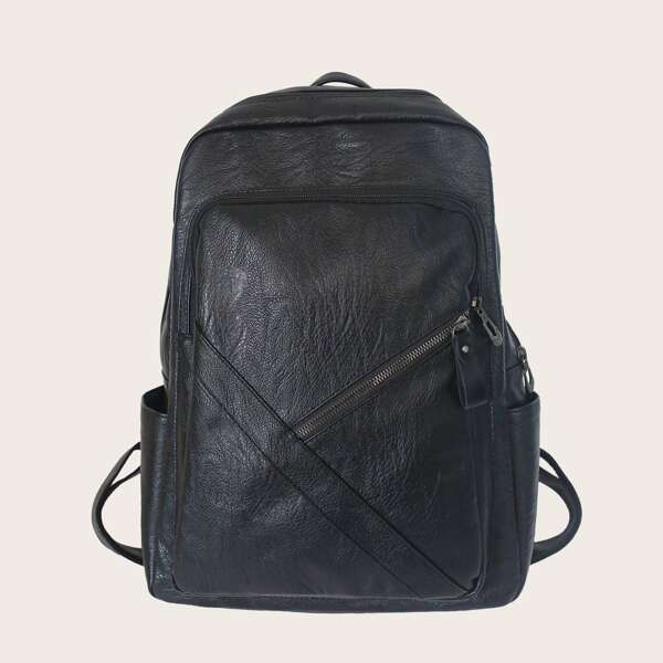 

Men Minimalist Large Capacity Backpack, Black