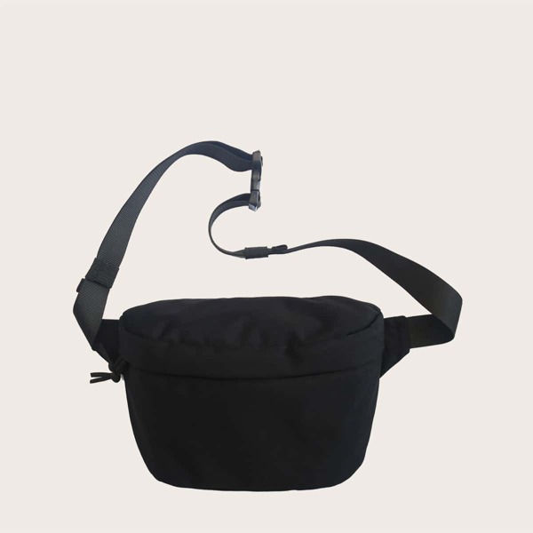 

Men Minimalist Fanny Pack, Black