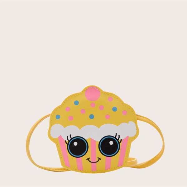 

Girls Cartoon Design Crossbody Bag, Yellow
