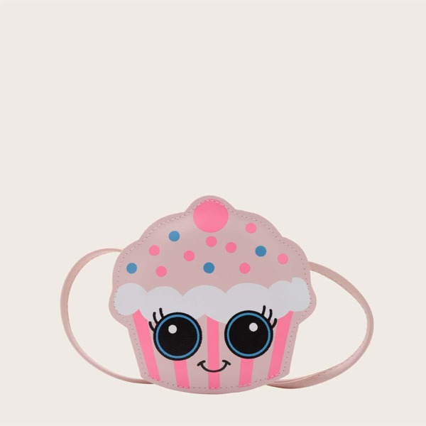 

Girls Cartoon Design Crossbody Bag, Pink